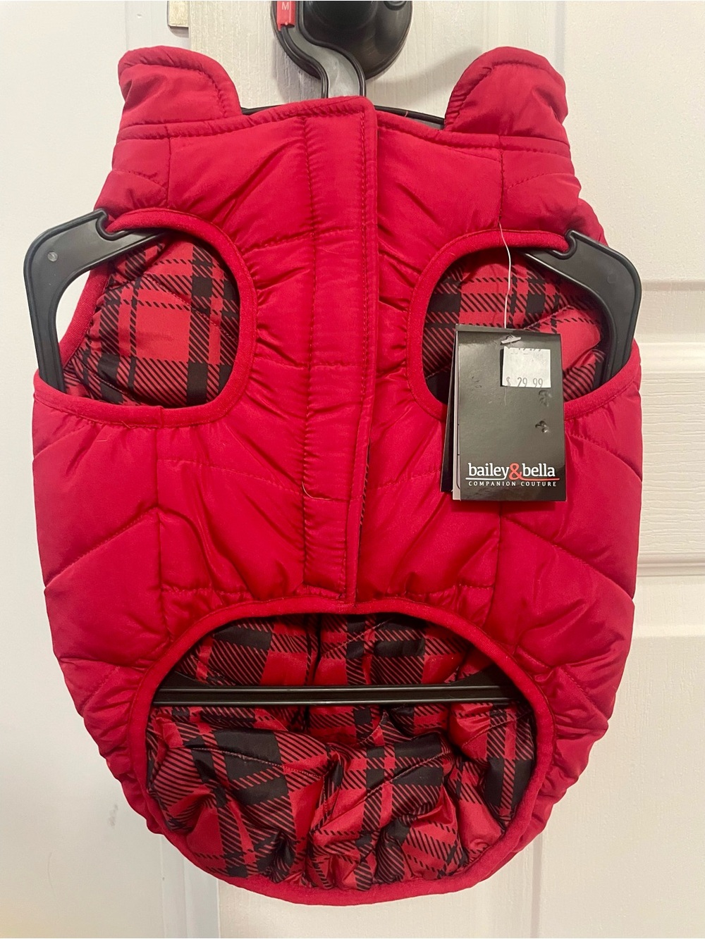 NWT Bailey & Bella Reversible Dog Puffer Vest Size Medium